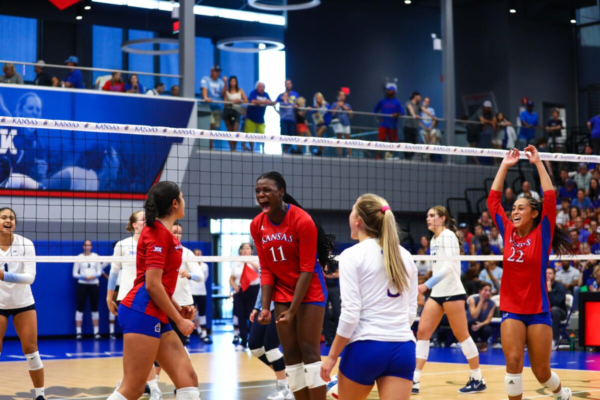 KU volleyball bounces back with victory over No. 19 Marquette KU Sports